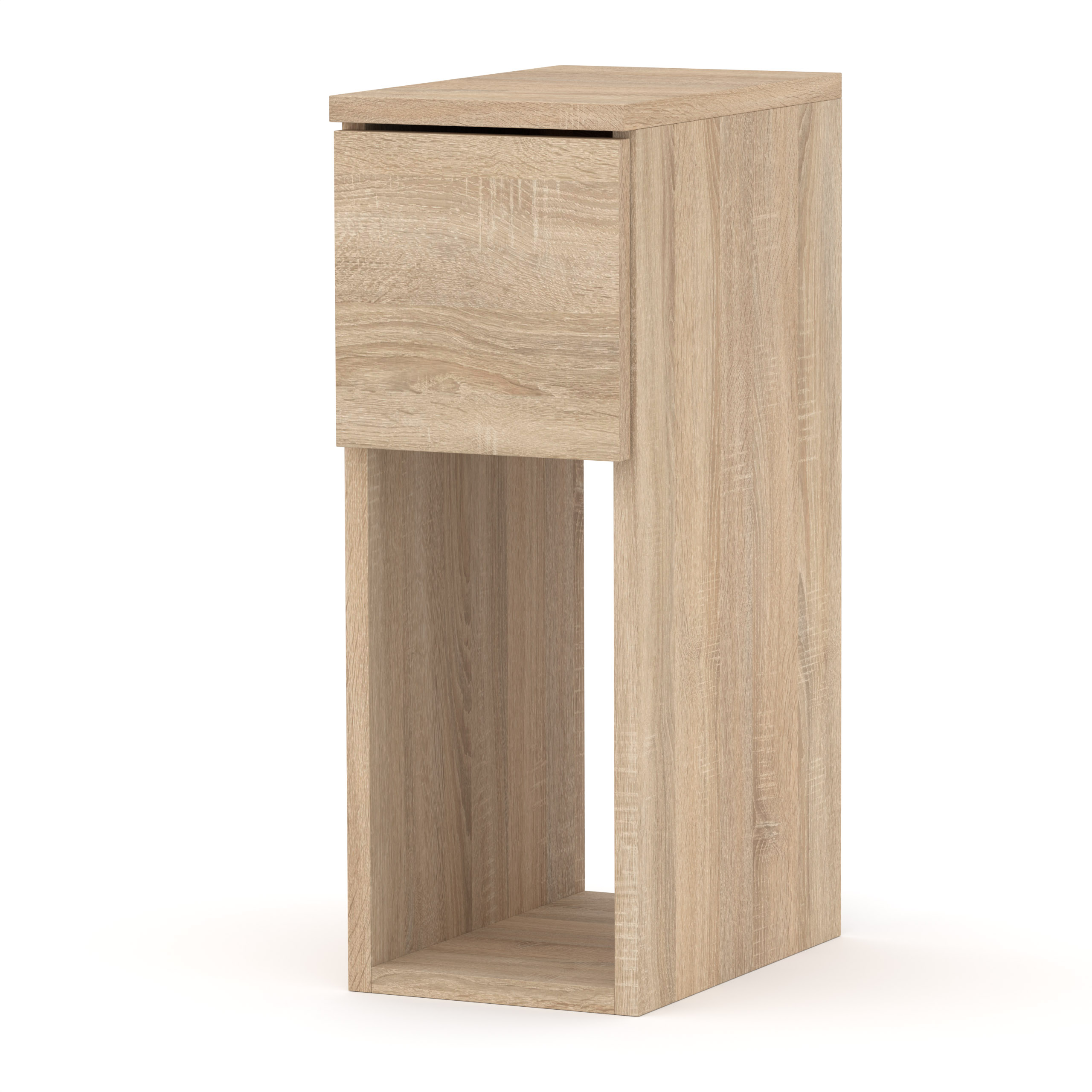 Szafka Nocna FIGO 20cm Stolik Nocny Wysoki Z Szufladą Dąb Sonoma