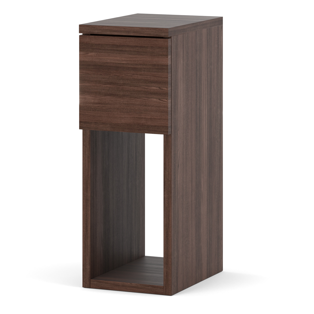 Szafka Nocna FIGO 20cm Wąska Z Szufladą Pojemna Dąb Wenge